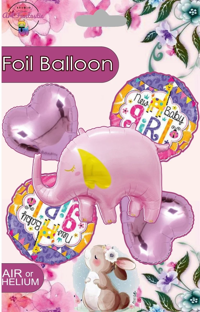 Set Elephant Pink 4