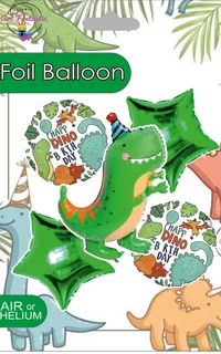 Set Dino Birthday Green 4