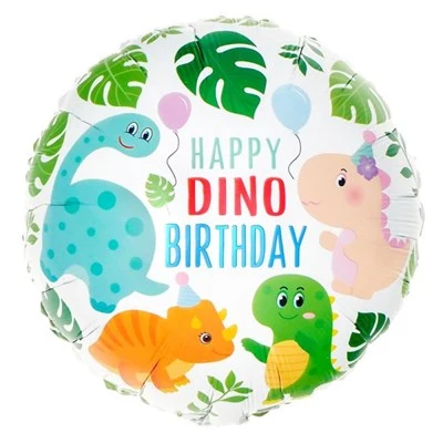 Set Orange Dino Birthday 2