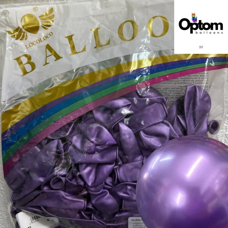Baloane latex Violet CHROME 2