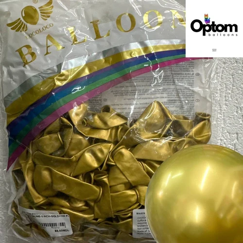 Baloane latex Chrome Gold