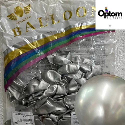 Baloane latex Chrome Silver