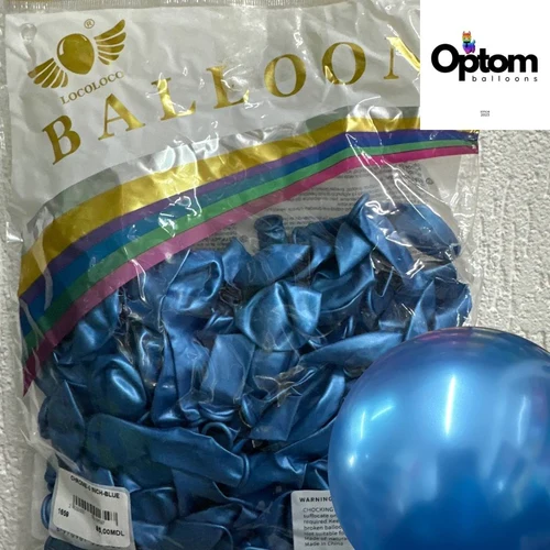 Baloane latex Chrome Blue