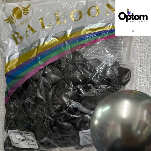 Baloane latex Chrome Black