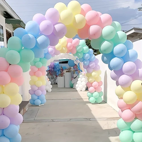 50 baloane macaroone pastel moi