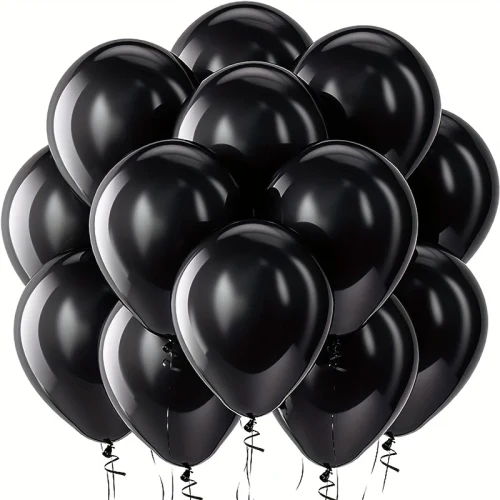 set baloane negre 20 buc