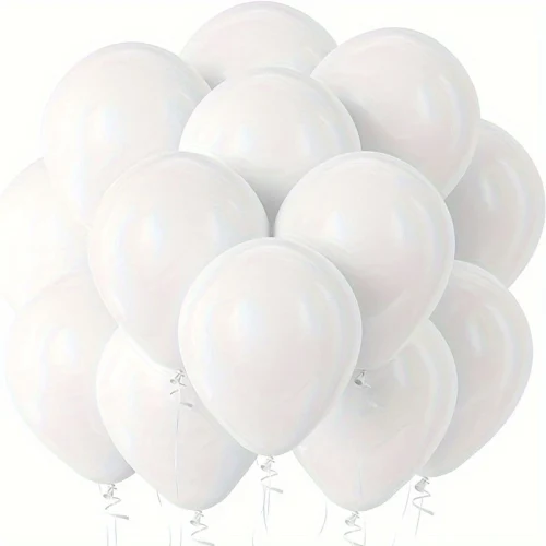 Set baloane albe 20 buc