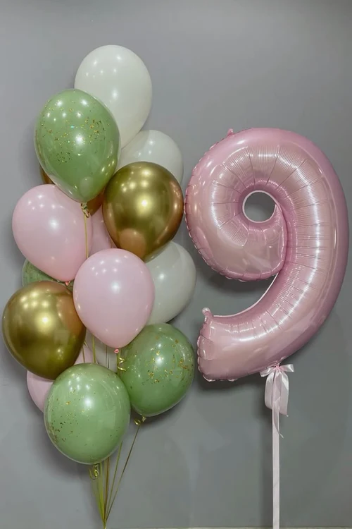 Набор шаров на 9 лет 0039