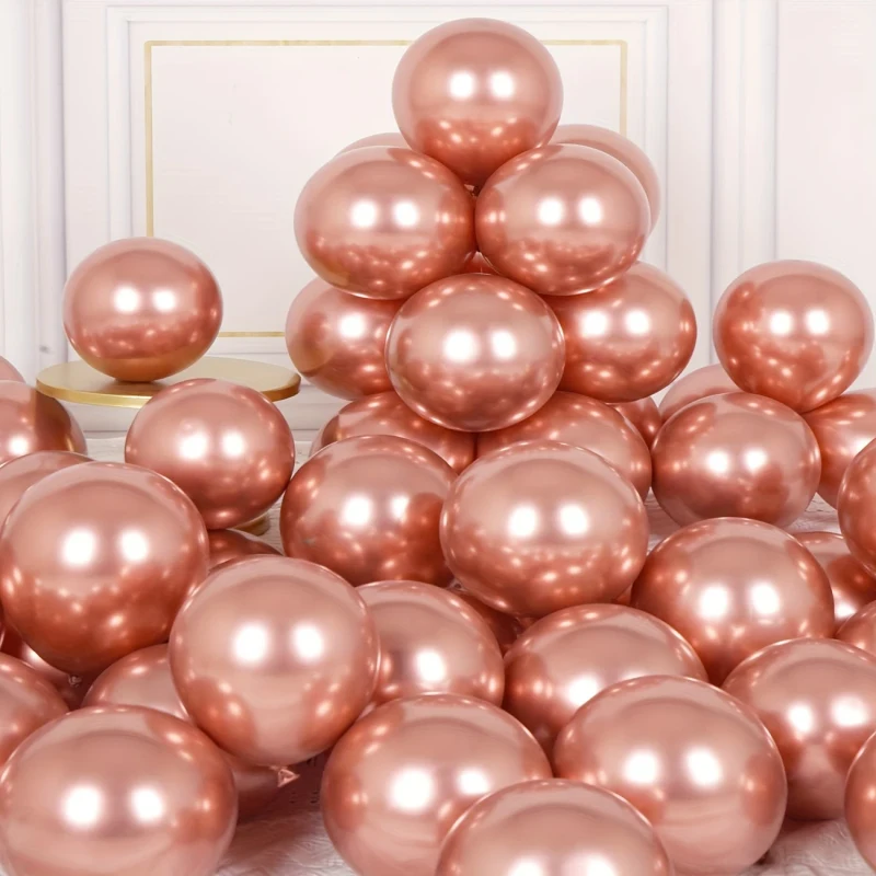 set baloane rosegold 40 buc 2
