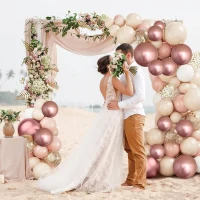 set baloane rosegold 40 buc 5