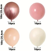 set baloane rosegold 40 buc