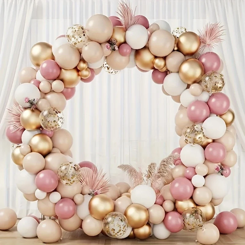 set baloane rosegold 40 buc 6