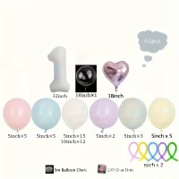 Set cu nr 1 alb
