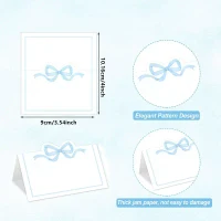 Carta de masa pentru nume cu design bant roz
