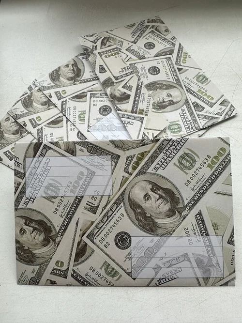 Plic pentru bani cu desen Dollar