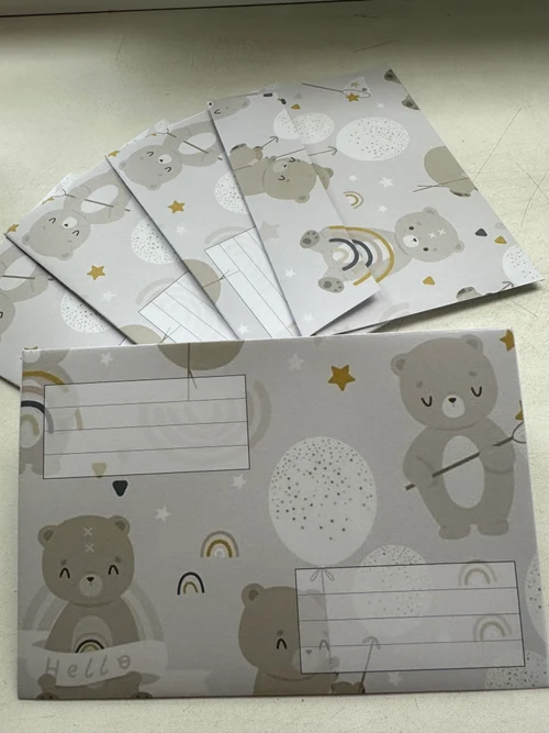 Plic pentru bani cu imagine hello Bear